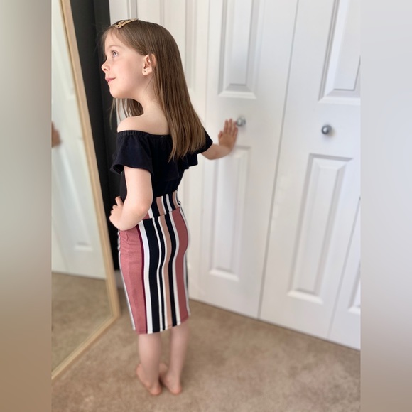 New Kids Pencil Skirt Bold Stripes - Picture 2 of 3